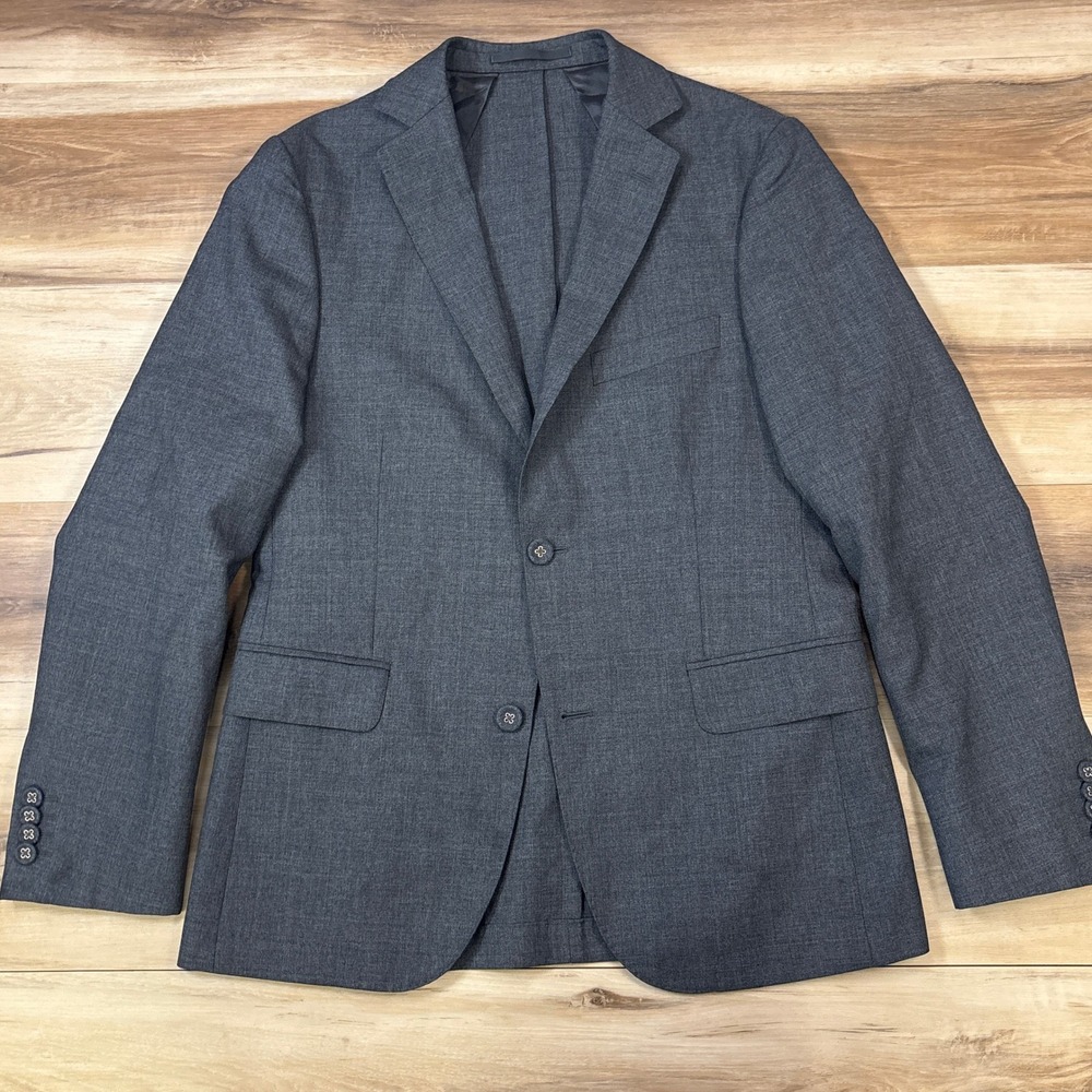 Officine Generale Blazer Mens US 36R Size4 46 Quiet Luxury Wool Tailored Grey